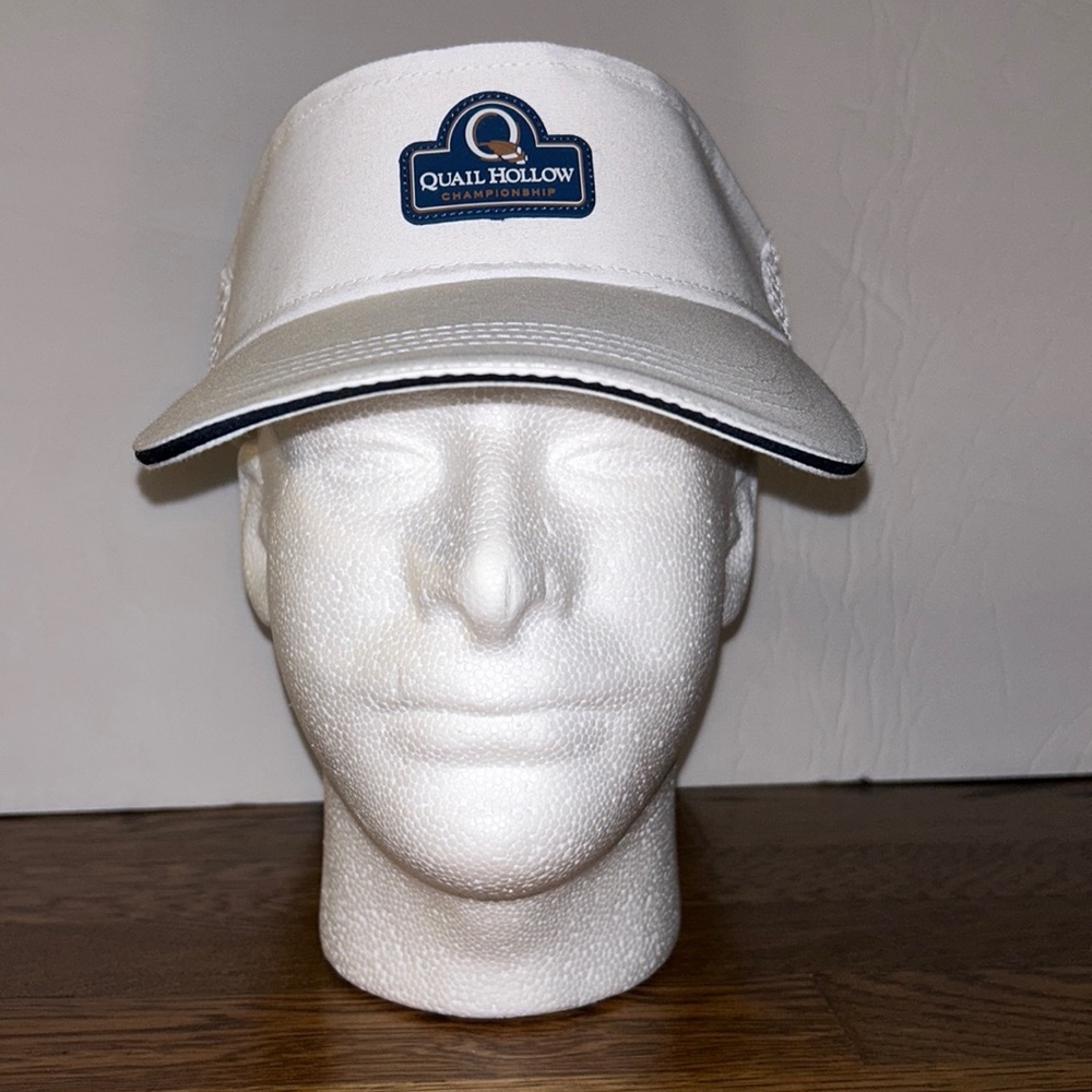 Quail Hollow Championship Adjustable White Visor
